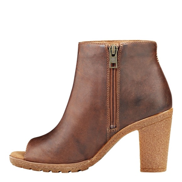 TIMBERLAND WOMEN'S TILLSTON PEEP-TOE BOOTIES - Picture 6 of 7